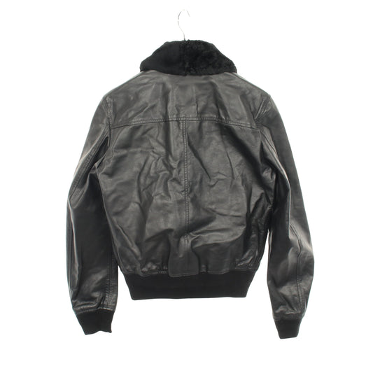 ジップアップ レザージャケット トリヨンレザー ブラック ディオール