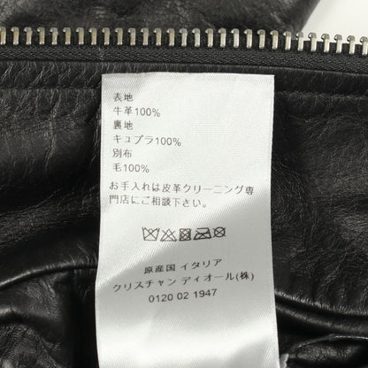 ジップアップ レザージャケット トリヨンレザー ブラック ディオール アウター DIOR