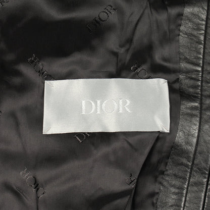 ジップアップ レザージャケット トリヨンレザー ブラック ディオール アウター DIOR