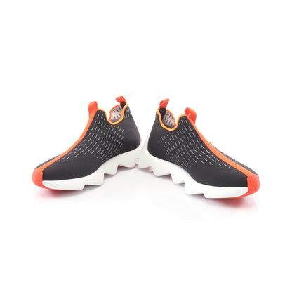 ECLAIR エクレール スリッポン スニーカー ニットファブリック ブラック オレンジ エルメス シューズ HERMES