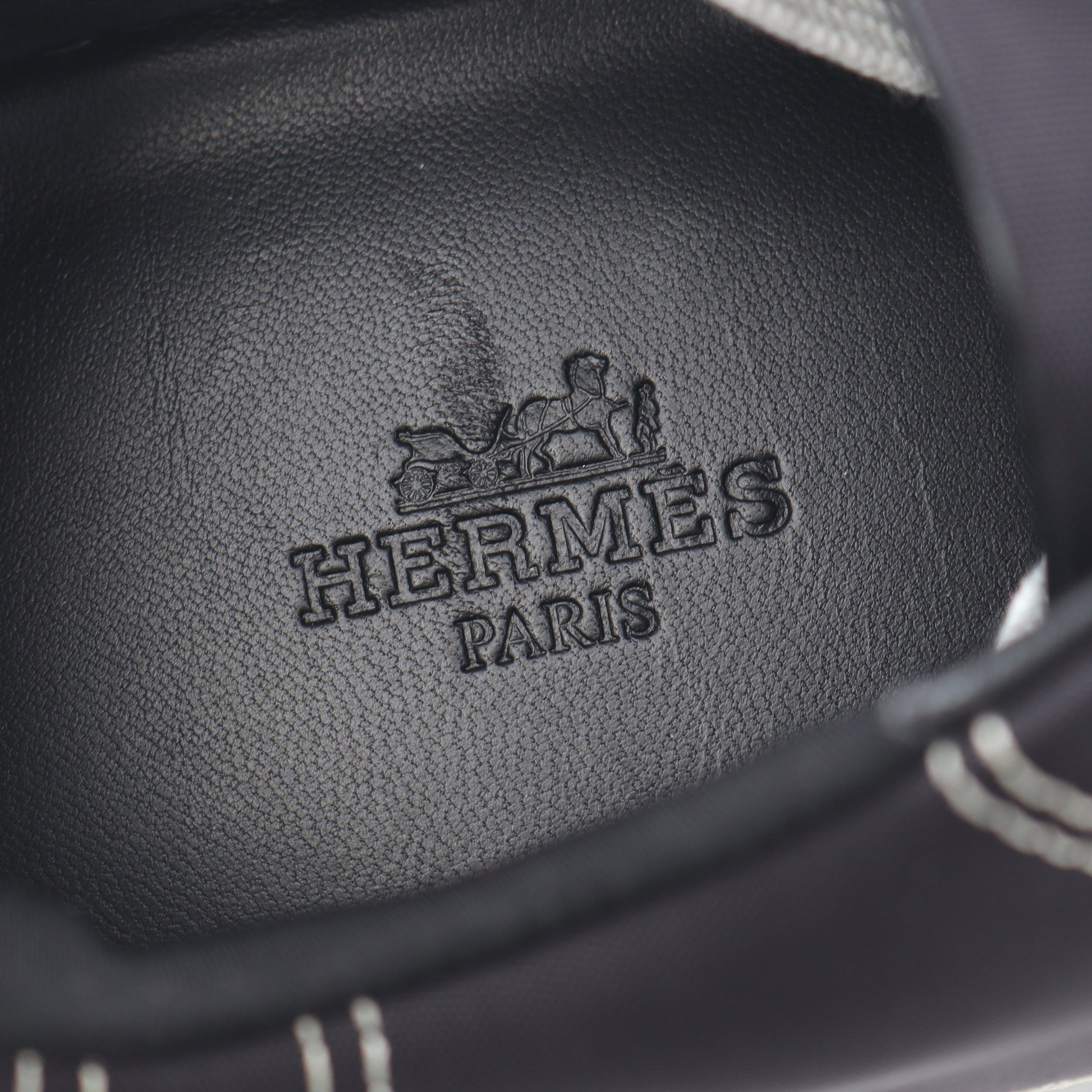 アンヴォル スニーカー ファブリック スエード ブラック ホワイト エルメス シューズ HERMES