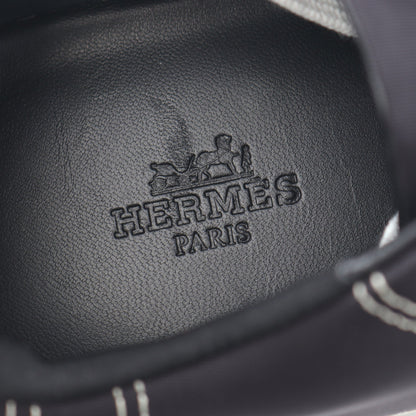 アンヴォル スニーカー ファブリック スエード ブラック ホワイト エルメス シューズ HERMES
