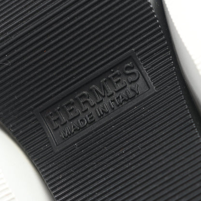 アンヴォル スニーカー ファブリック スエード ブラック ホワイト エルメス シューズ HERMES