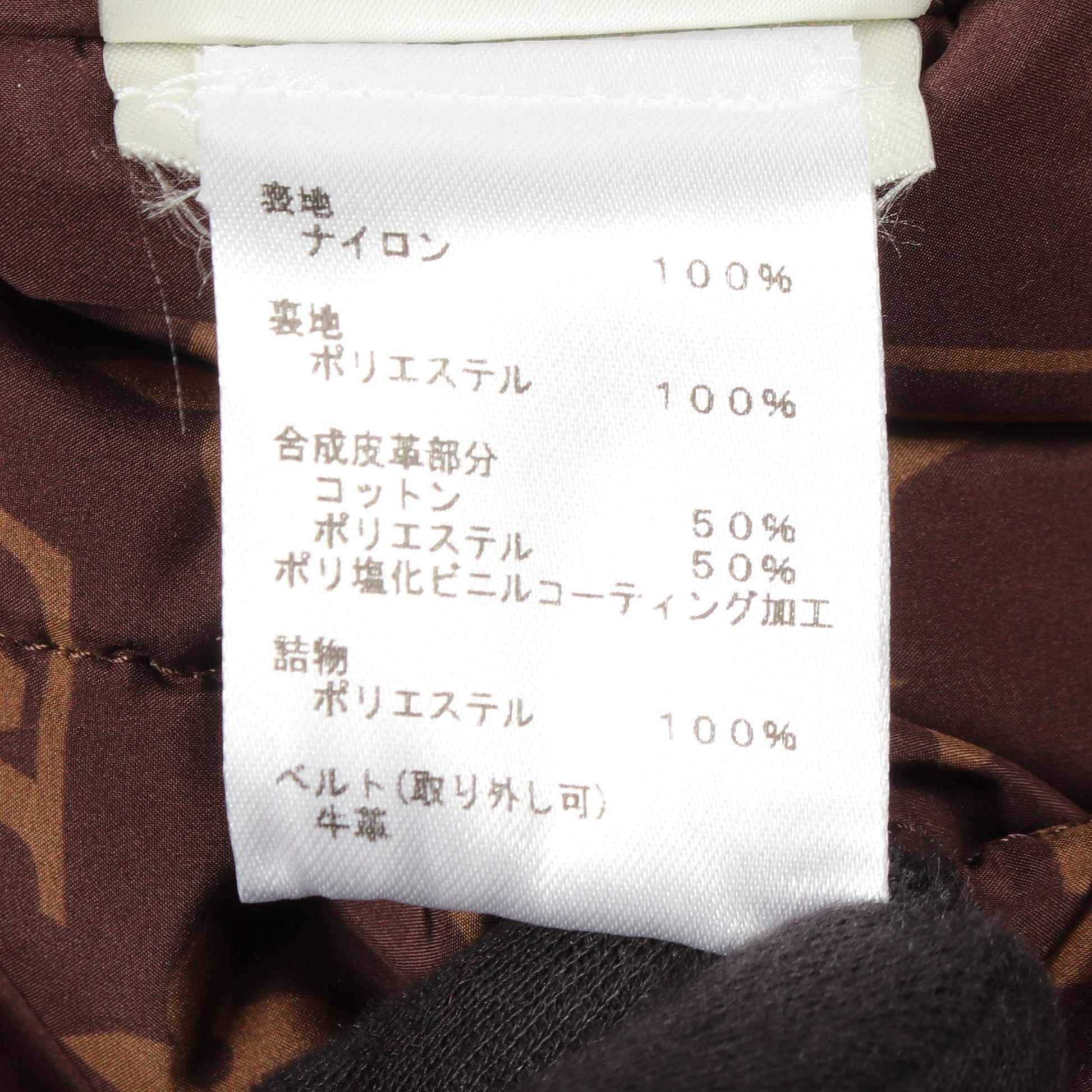 モノグラム フード付き 中綿 ジャケット ナイロン ベージュ ルイヴィトン アウター LOUIS VUITTON
