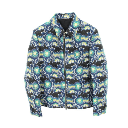 DIOR × KENNY SCHAR ブルゾン ジャケット 総柄 ブラック ブルー マルチカラー ディオール アウター DIOR