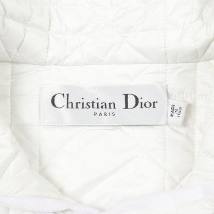 BEE刺繍 カナージュ ブルゾン ジャケット ホワイト 襟付き クリスチャンディオール アウター Christian Dior