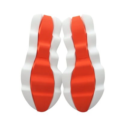 ECLAIR エクレール スリッポン スニーカー ニットファブリック ネイビー オレンジ エルメス シューズ HERMES