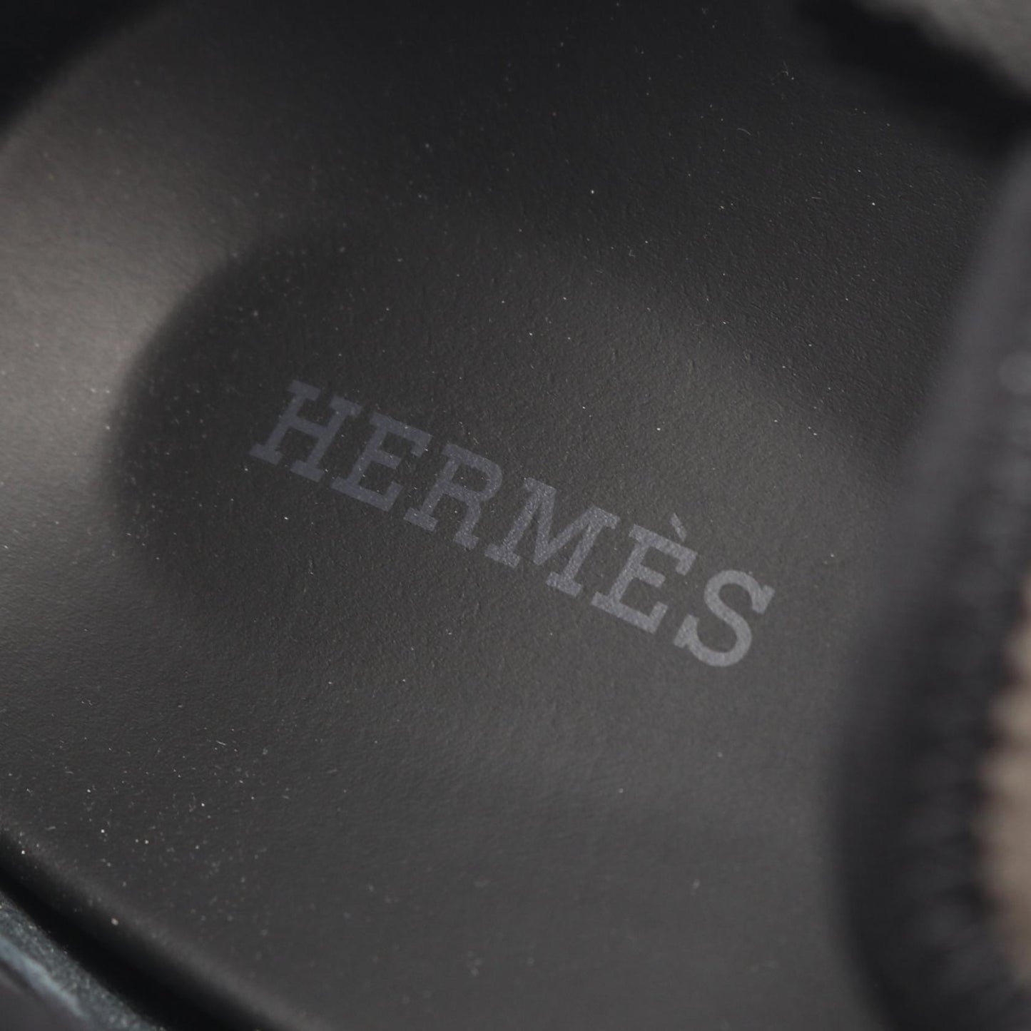 ジョルノ サンダル ファブリック カーキグリーン ブラック エルメス シューズ HERMES