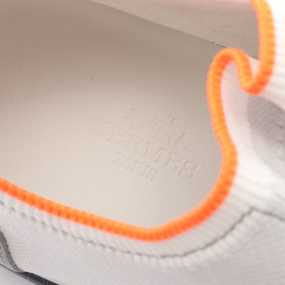 エクスプロイト スニーカー ファブリック グレー ホワイト オレンジ エルメス シューズ HERMES