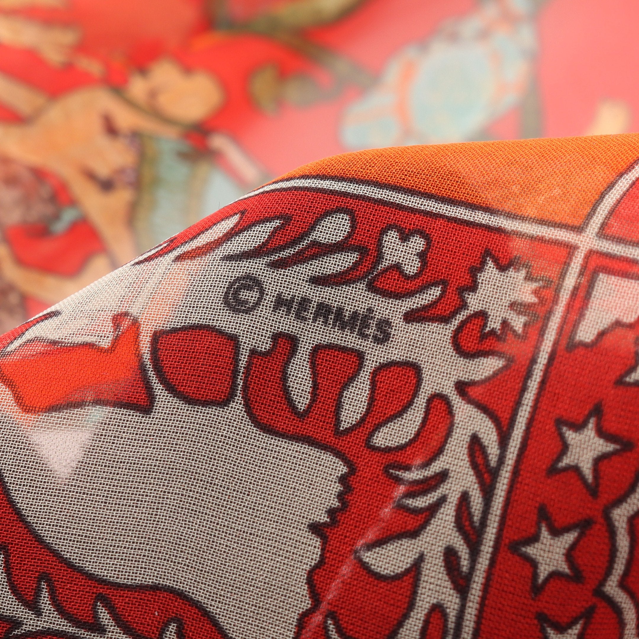 HERMESエルメス ガヴロッシュ ボルデュックリボン シルクスカーフ