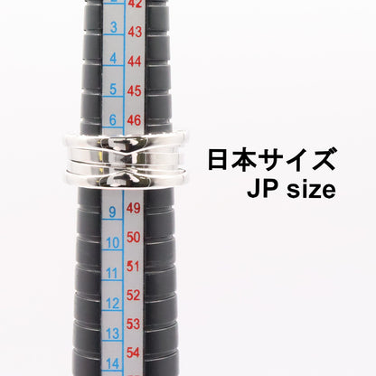 B-zero1 ビーゼロワン リング 3バンド リング 指輪 K18WG ホワイトゴールド ブルガリ アクセサリー BVLGARI