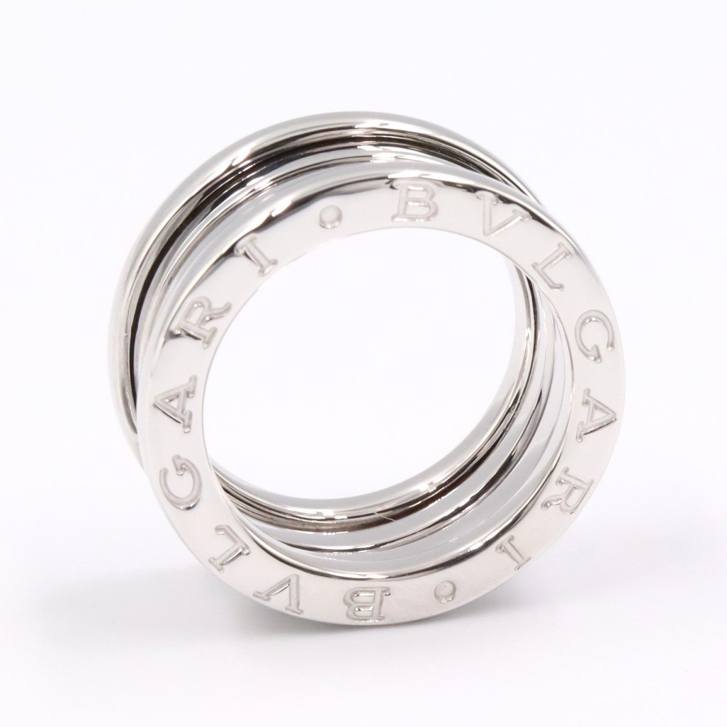 B-zero1 ビーゼロワン リング 3バンド リング 指輪 K18WG ホワイトゴールド ブルガリ アクセサリー BVLGARI