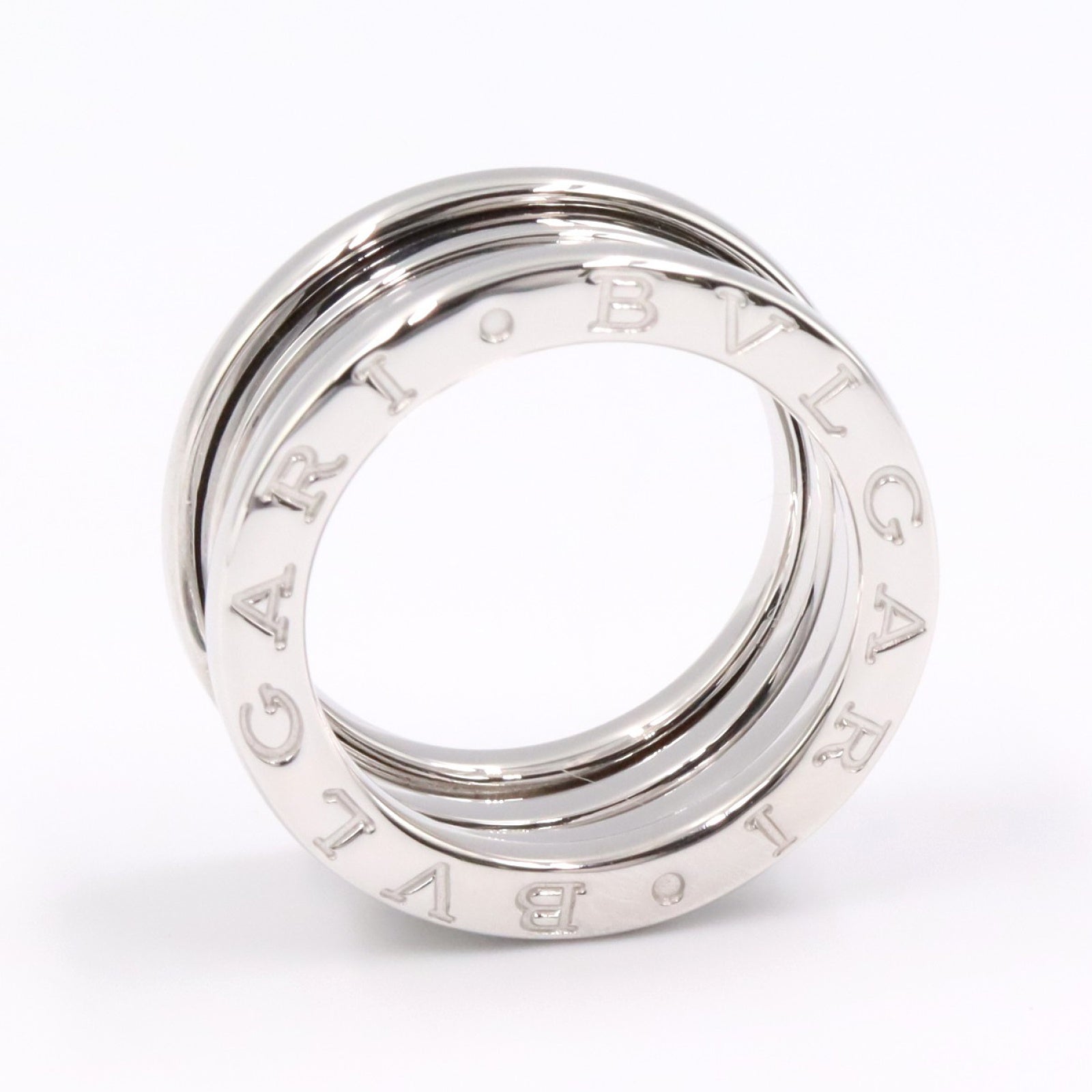 B-zero1 ビーゼロワン リング 3バンド リング 指輪 K18WG ホワイトゴールド ブルガリ アクセサリー BVLGARI