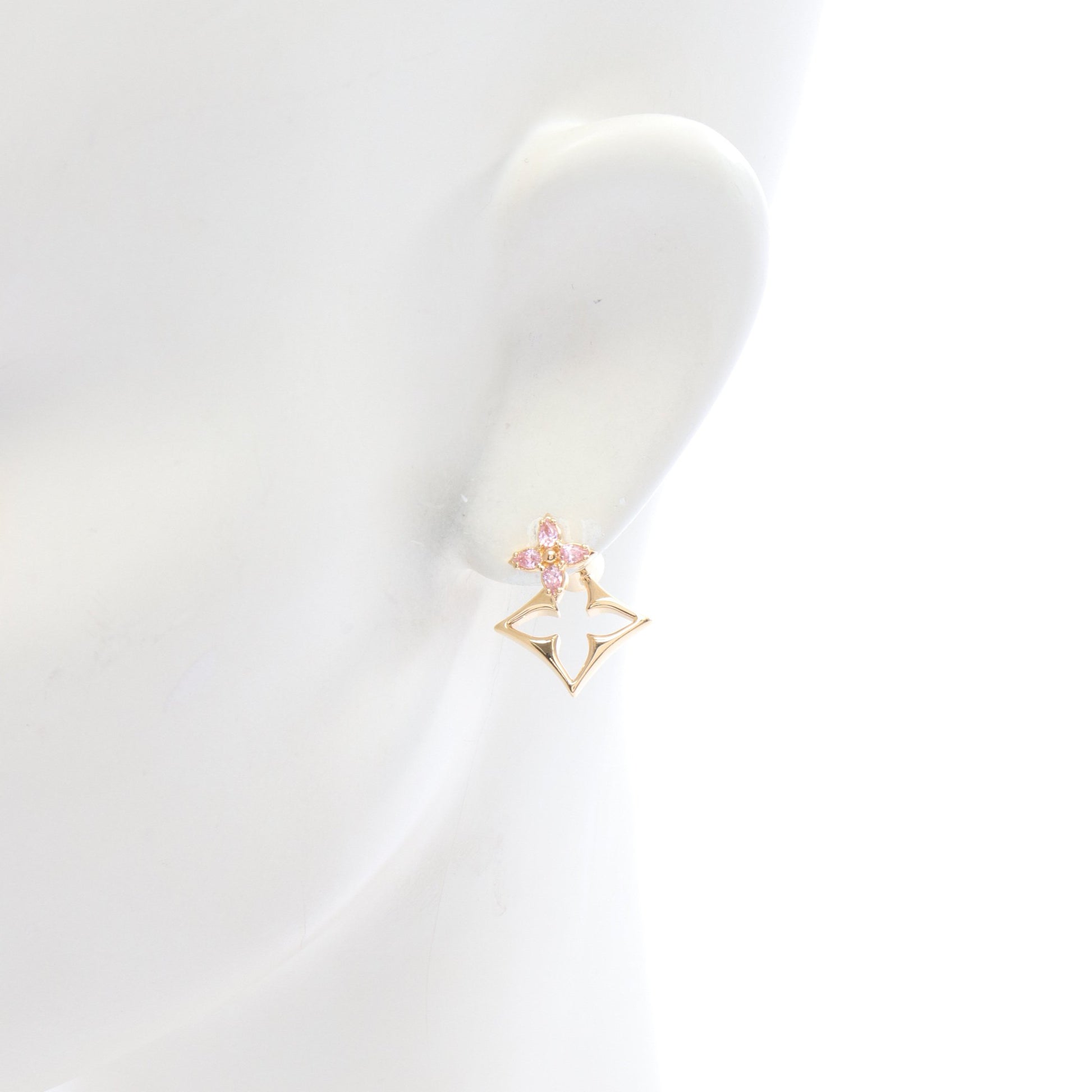 フラワーグラム ストラス ピアス GP ラインストーン ゴールド ピンク ルイヴィトン アクセサリー LOUIS VUITTON