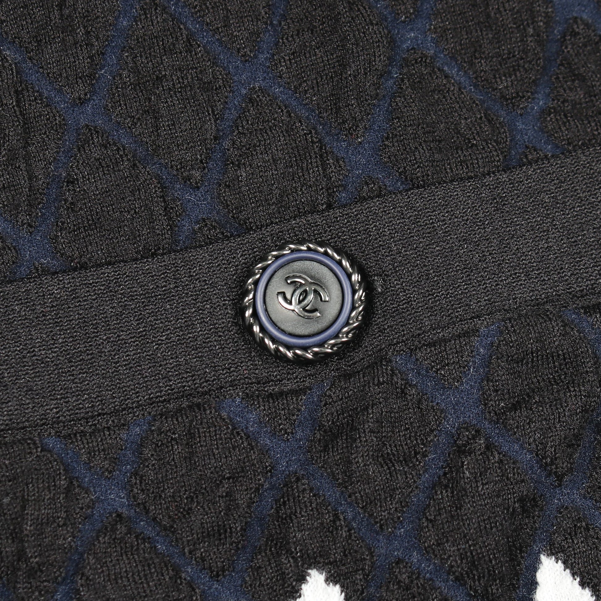 ココマーク ニットワンピース カシミヤ ウール ブラック ネイビー ジップアップ シャネル ワンピース CHANEL