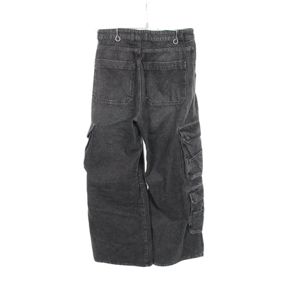 デニムパンツ コットン ダークグレー ボタンフライ ディーゼル ボトムス DIESEL