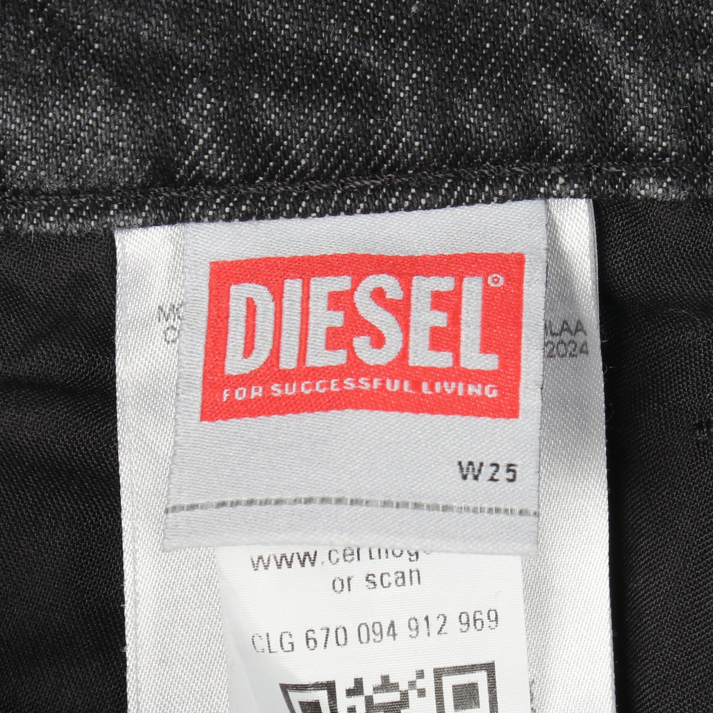 デニムパンツ コットン ダークグレー ボタンフライ ディーゼル ボトムス DIESEL