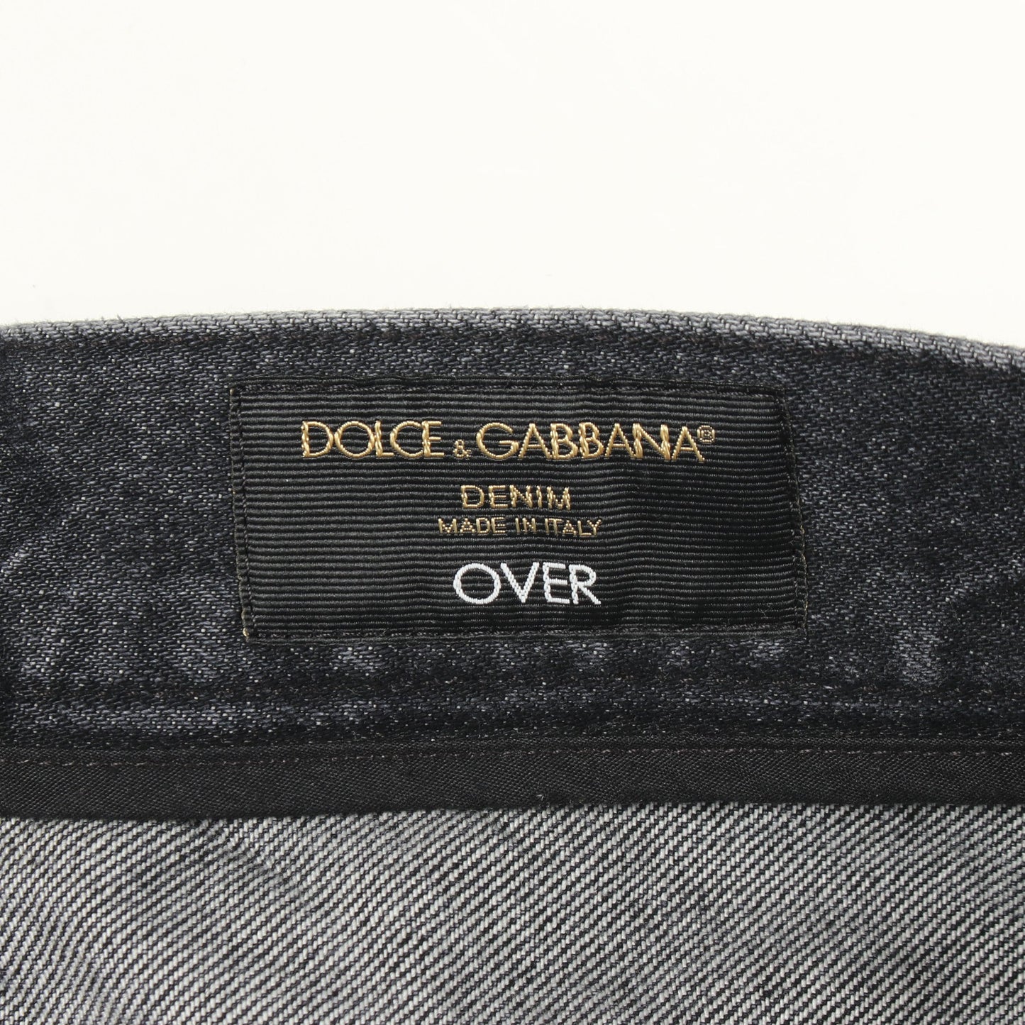 デニムパンツ コットン ダークグレー ダメージ加工 ドルチェアンドガッバーナ ボトムス DOLCE&GABBANA