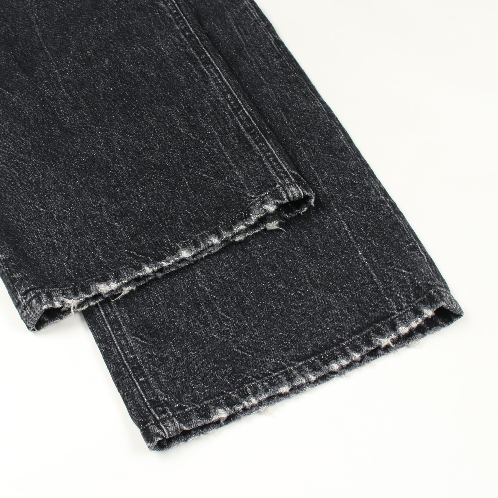 デニムパンツ コットン ダークグレー ダメージ加工 ドルチェアンドガッバーナ ボトムス DOLCE&GABBANA