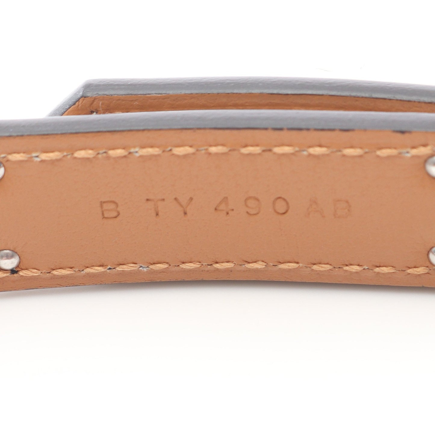 ケリー ベルト ボックスカーフ ブラック シルバー金具 B刻印 エルメス 財布・小物 HERMES