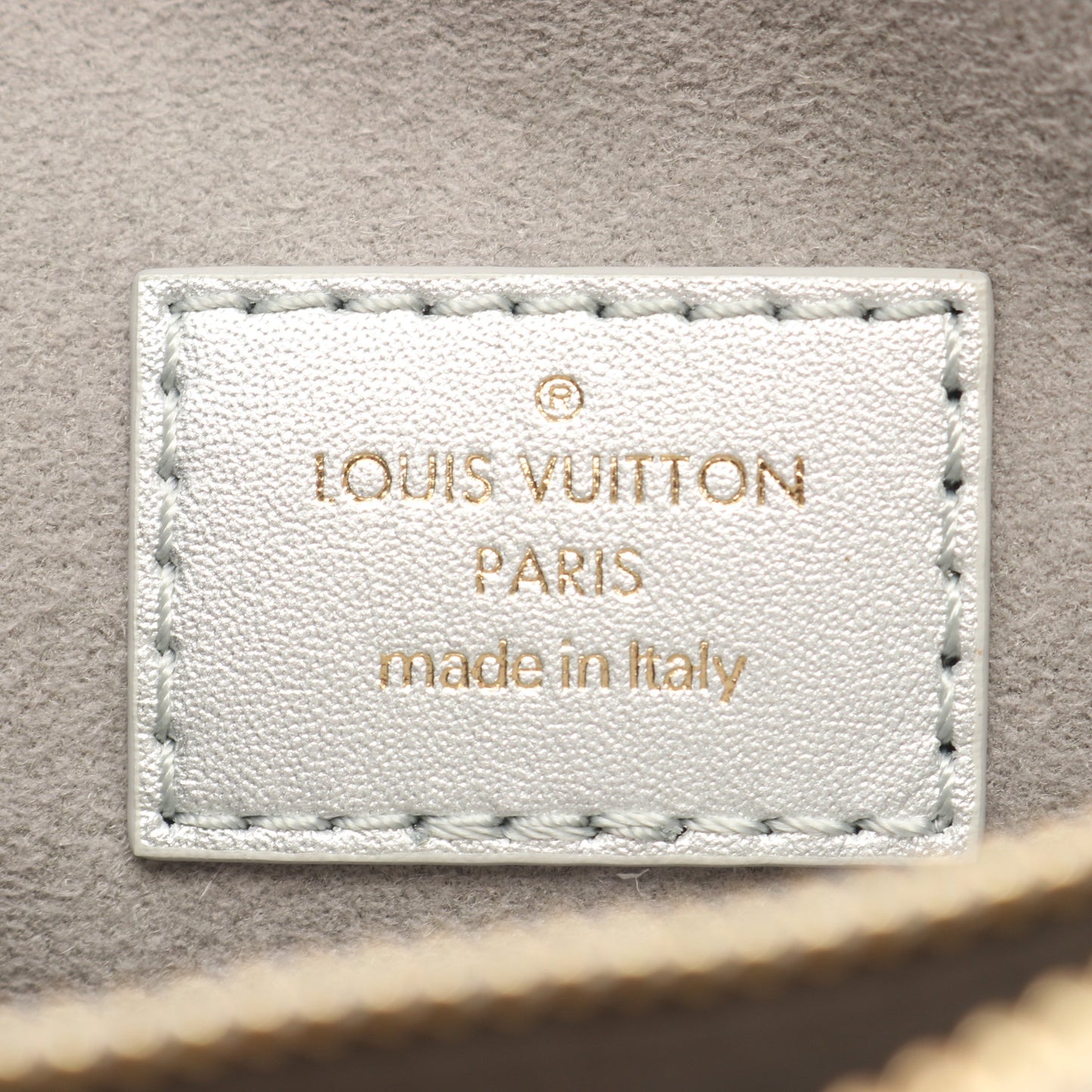 クッサンBB モノグラムエンボス チェーンショルダーバッグ レザー シルバー 2WAY ルイヴィトン バッグ LOUIS VUITTON