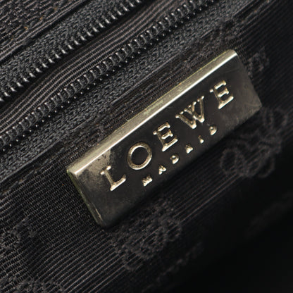 アマソナ28 ハンドバッグ スエード レザー ブラック ロエベ バッグ LOEWE