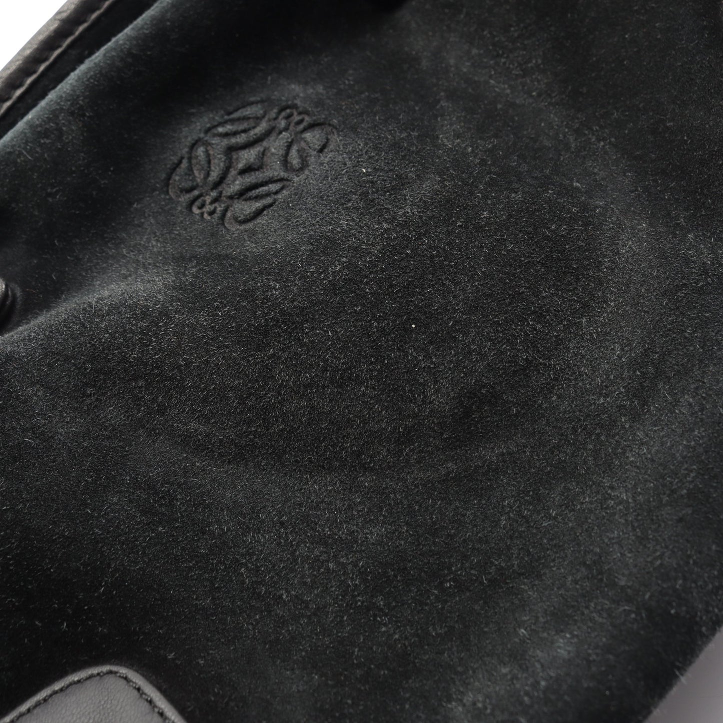 アマソナ28 ハンドバッグ スエード レザー ブラック ロエベ バッグ LOEWE