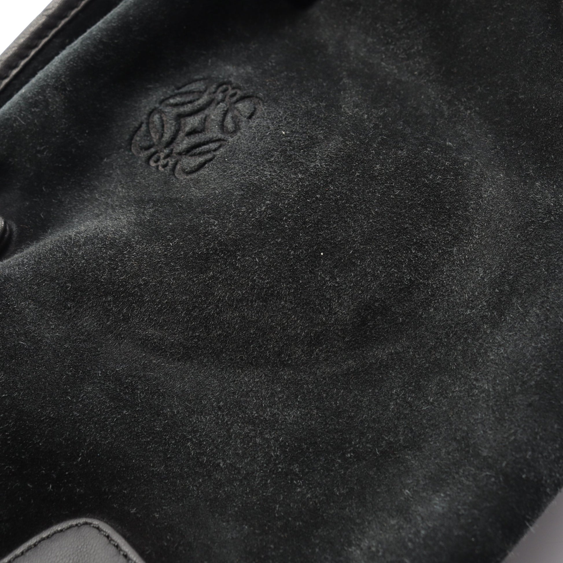 アマソナ28 ハンドバッグ スエード レザー ブラック ロエベ バッグ LOEWE