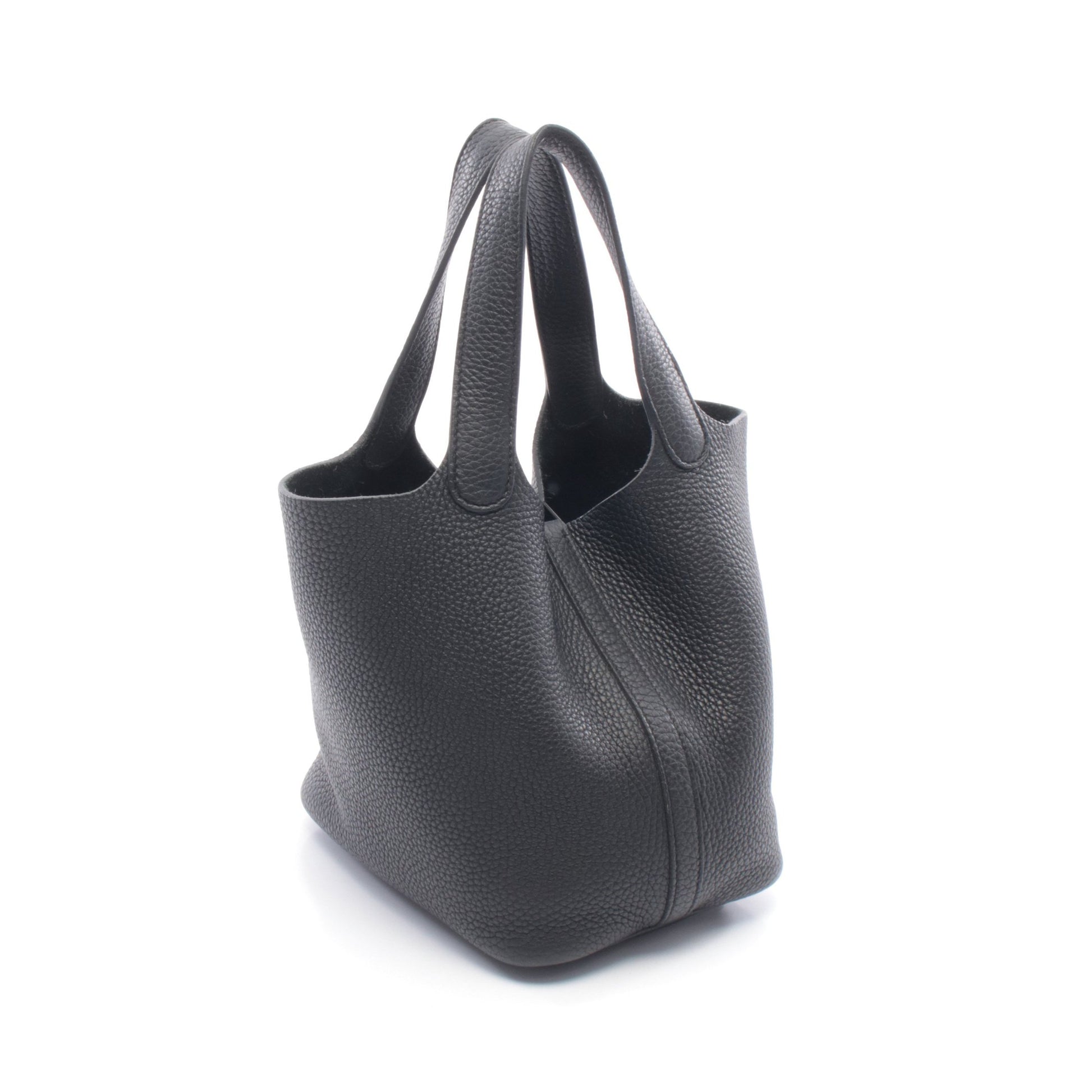 ピコタンロックPM ハンドバッグ トリヨンクレマンス ブラック ブラック金具 Z刻印 エルメス バッグ HERMES
