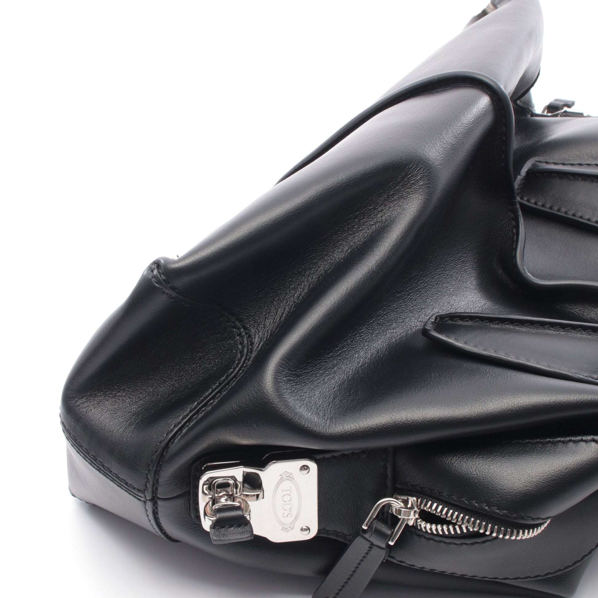Dスタイリング ハンドバッグ レザー ブラック 2WAY トッズ バッグ TOD'S