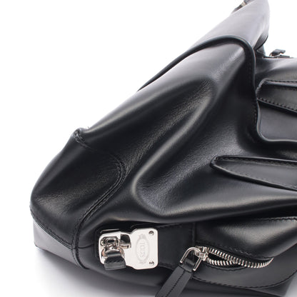 Dスタイリング ハンドバッグ レザー ブラック 2WAY トッズ バッグ TOD'S