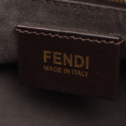 ペカン ショルダーバッグ キャンバス レザー ブラウン ブラック ピンクパープル フェンディ バッグ FENDI