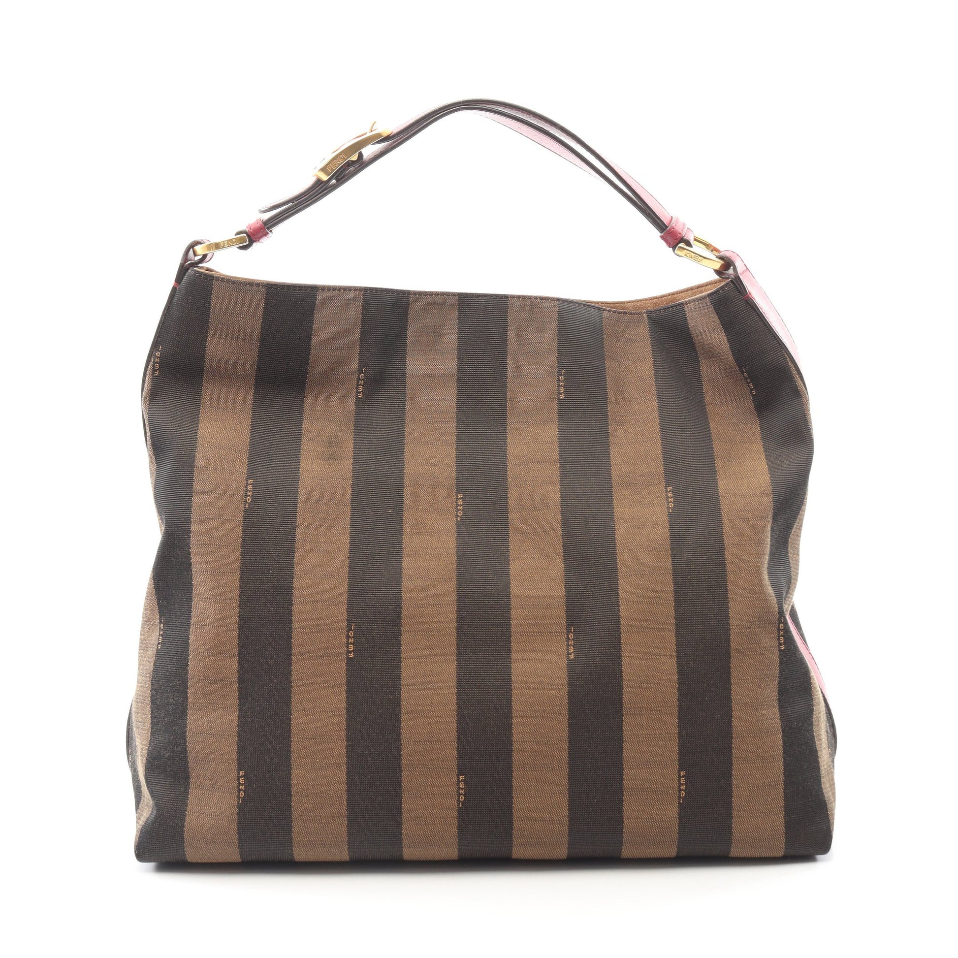 ペカン ショルダーバッグ キャンバス レザー ブラウン ブラック ピンクパープル フェンディ バッグ FENDI