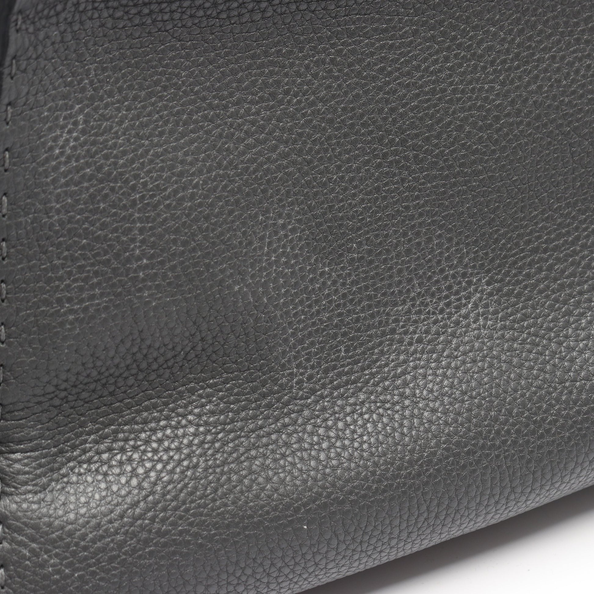 ピーカブー レギュラー ハンドバッグ レザー グレー 2WAY フェンディ バッグ FENDI