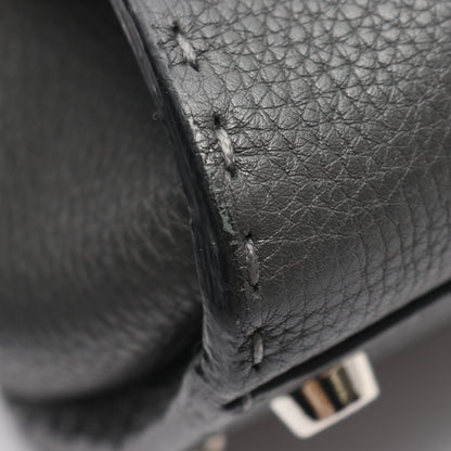 ピーカブー レギュラー ハンドバッグ レザー グレー 2WAY フェンディ バッグ FENDI