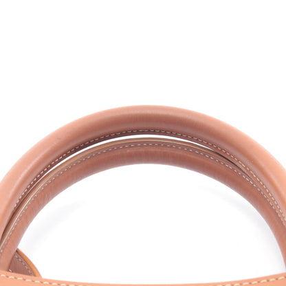 スモール バーティカル カバ ハンドバッグ トートバッグ キャンバス レザー アイボリー ブラウン 2WAY セリーヌ バッグ CELINE