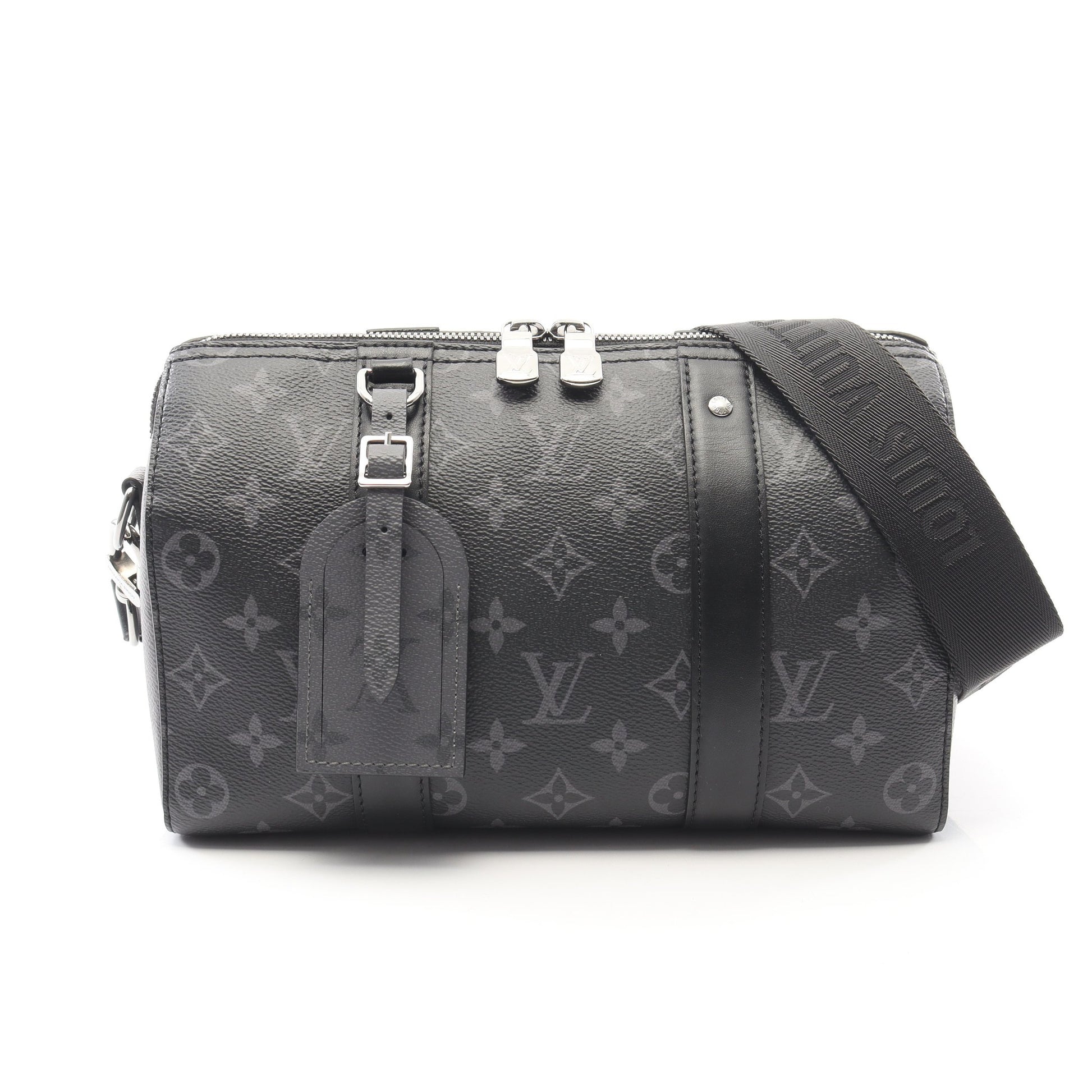 シティ キーポル モノグラムエクリプス リバース ショルダーバッグ PVC レザー ブラック グレー ルイヴィトン バッグ LOUIS VUITTON