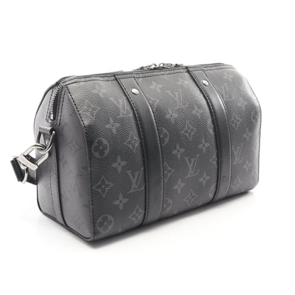 シティ キーポル モノグラムエクリプス リバース ショルダーバッグ PVC レザー ブラック グレー ルイヴィトン バッグ LOUIS VUITTON