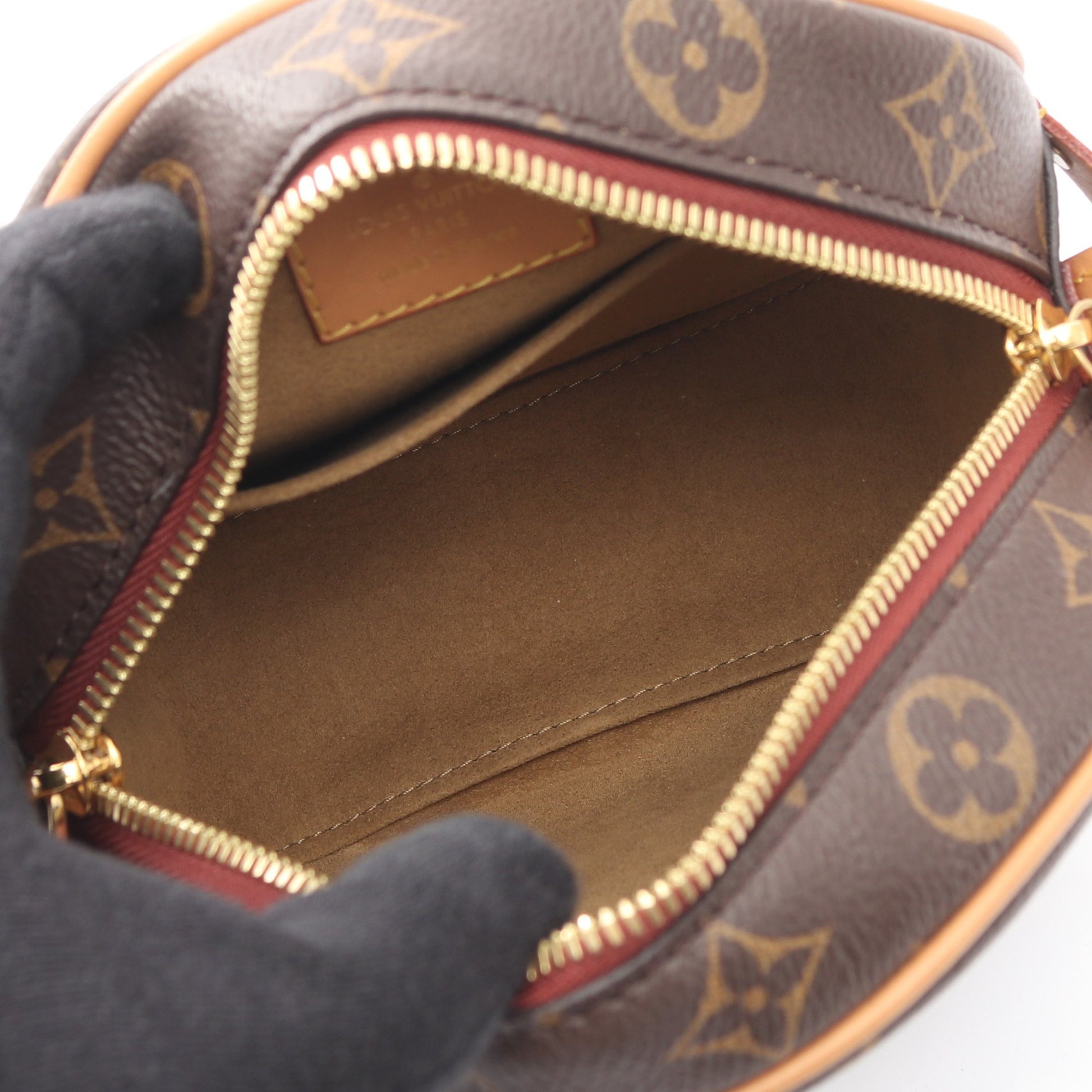 ボワット シャポー スープルPM モノグラム ショルダーバッグ PVC レザー ブラウン ルイヴィトン バッグ LOUIS VUITTON