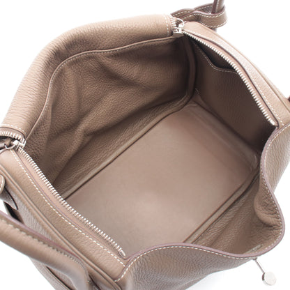 リンディ30 ショルダーバッグ トリヨンクレマンス グレーブラウン シルバー金具 □N刻印 エルメス バッグ HERMES