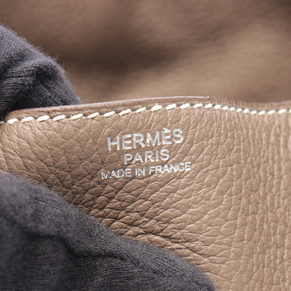 リンディ30 ショルダーバッグ トリヨンクレマンス グレーブラウン シルバー金具 □N刻印 エルメス バッグ HERMES