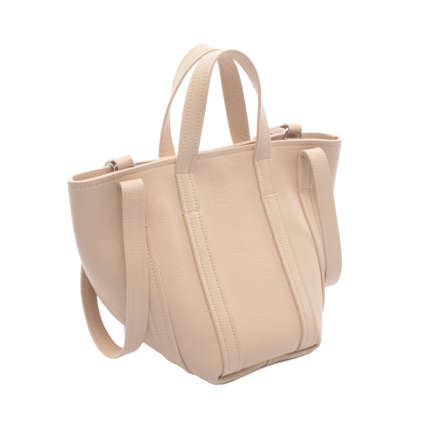 Everyday XS North South ハンドバッグ レザー アイボリー 2WAY バレンシアガ バッグ BALENCIAGA