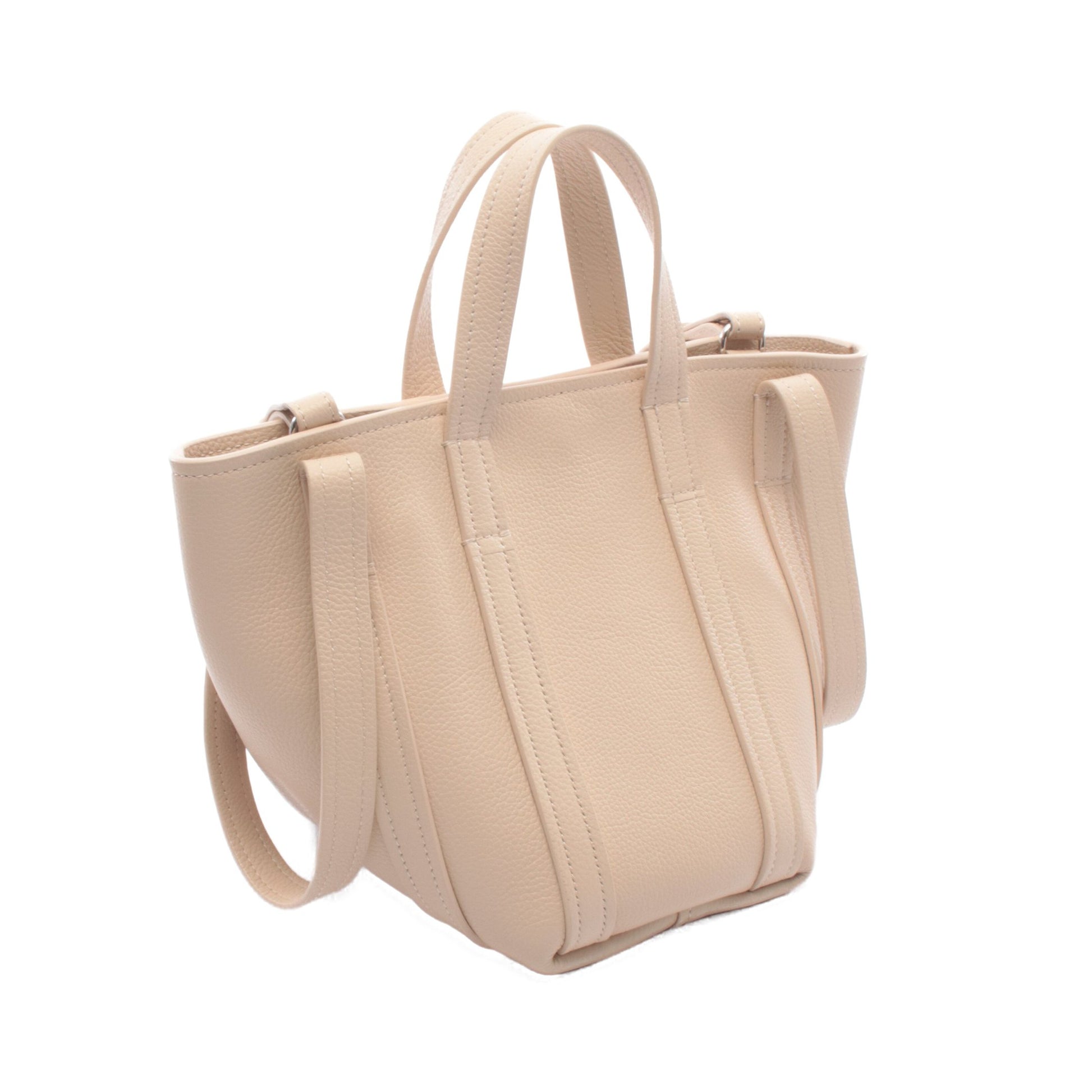 Everyday XS North South ハンドバッグ レザー アイボリー 2WAY バレンシアガ バッグ BALENCIAGA