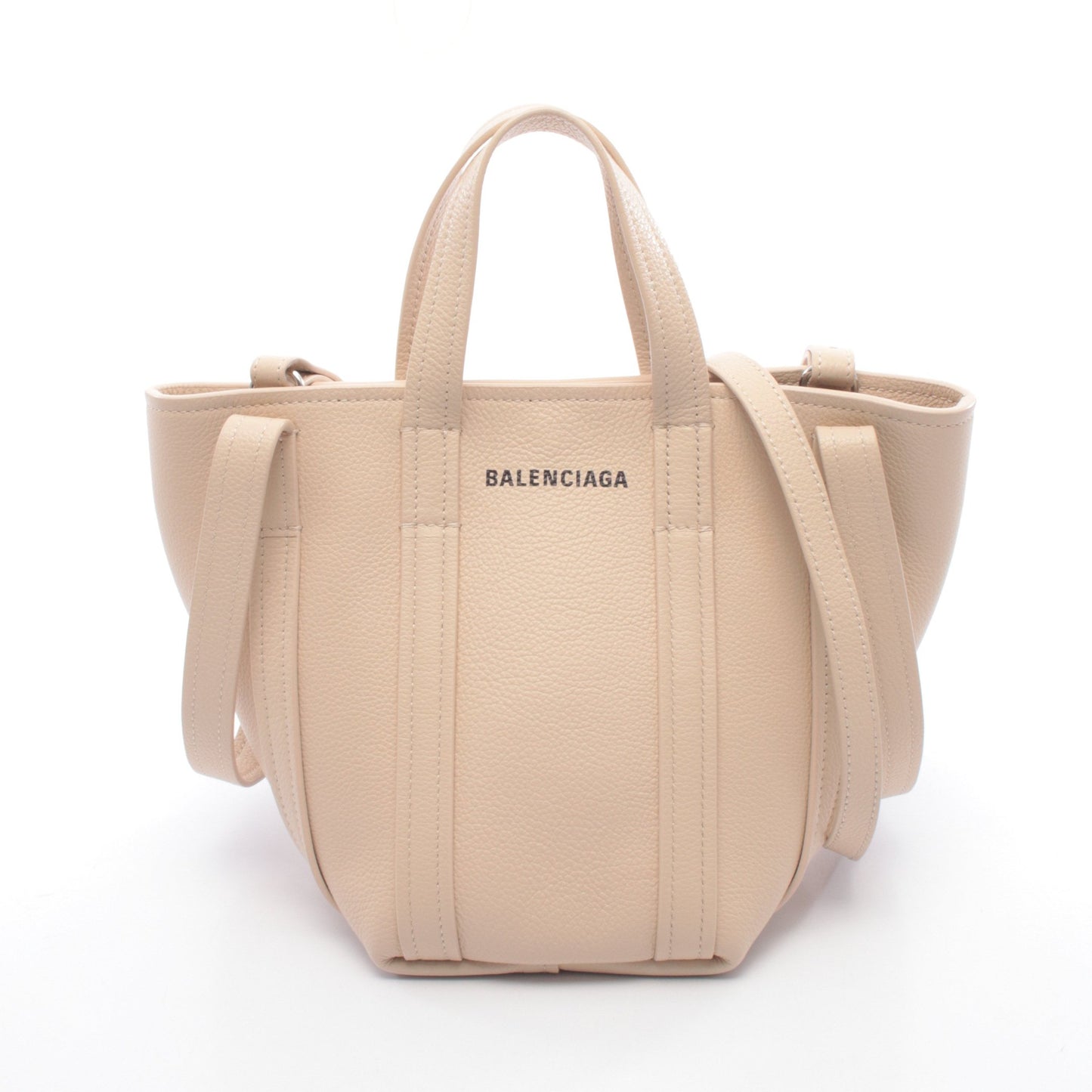 Everyday XS North South ハンドバッグ レザー アイボリー 2WAY バレンシアガ バッグ BALENCIAGA