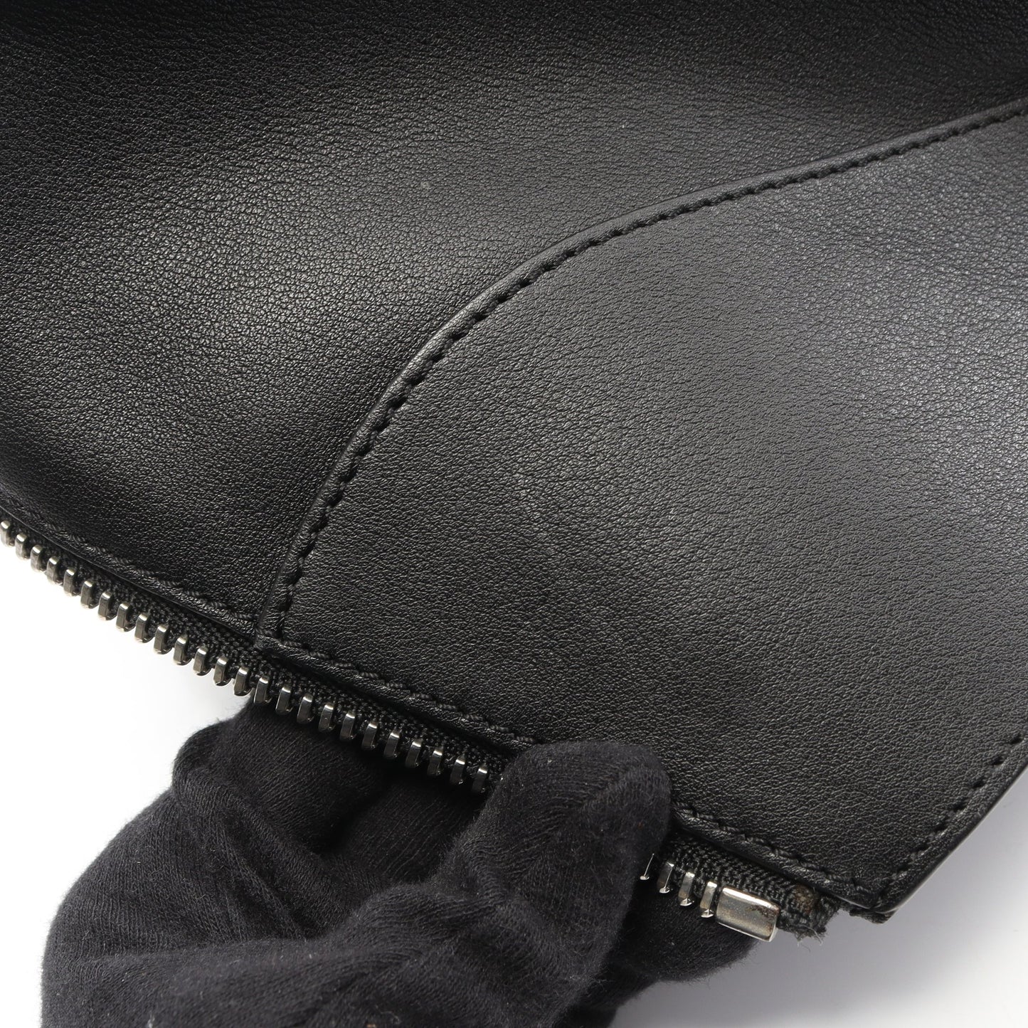 ハンモック ミディアム ハンドバッグ ドット レザー ブラック レッド 2WAY ロエベ バッグ LOEWE