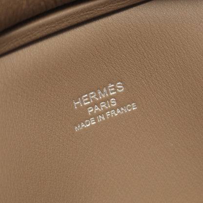 ジプシエール ミニ エトゥープ ショルダーバッグ エバーカラー グレーブラウン シルバー金具 W刻印 エルメス バッグ HERMES
