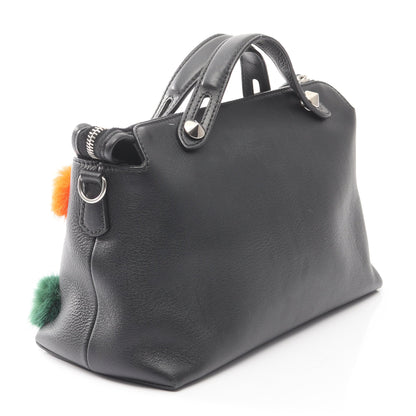 BY THE WAY MEDIUM バイザウェイ ミディアム ハンドバッグ ポンポン付き レザー ブラック マルチカラー 2WAY フェンディ バッグ FENDI