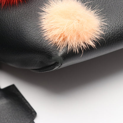 BY THE WAY MEDIUM バイザウェイ ミディアム ハンドバッグ ポンポン付き レザー ブラック マルチカラー 2WAY フェンディ バッグ FENDI