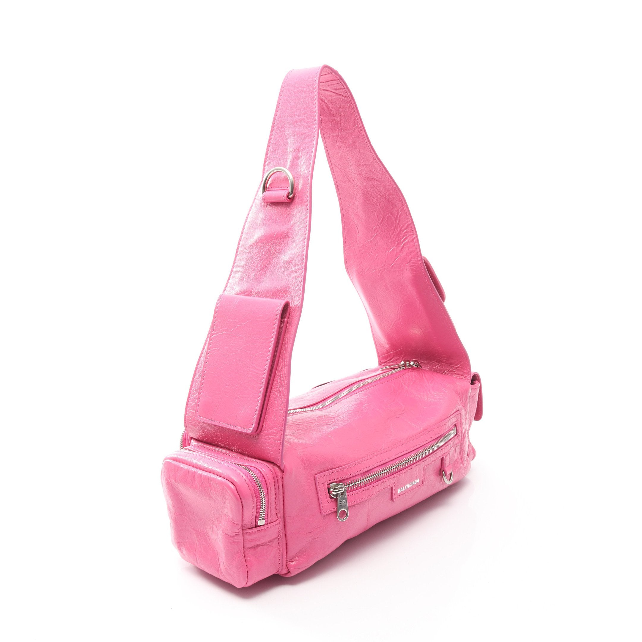 スーパービジー ショルダーバッグ レザー ピンク バレンシアガ – RECLO