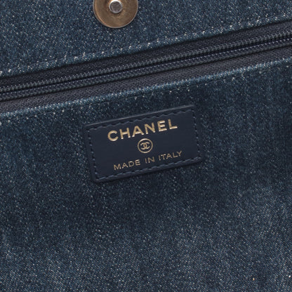 19 ディズヌフ チェーンウォレット デニム インディゴブルー コンビ金具 シャネル バッグ CHANEL